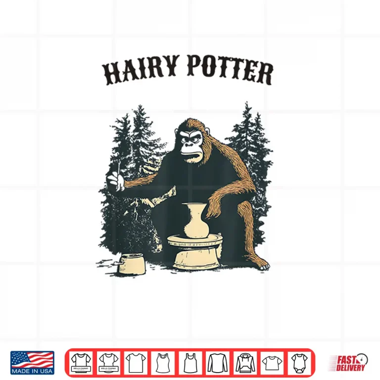Design Sasquatch Hairy Potter Bigfoot Pottery Ceramicist Animal Humor Shirt