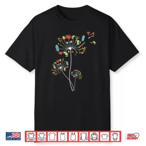 Dandelion Flowers Sewing Dandelion Flowers Quilting Graphic Shirt