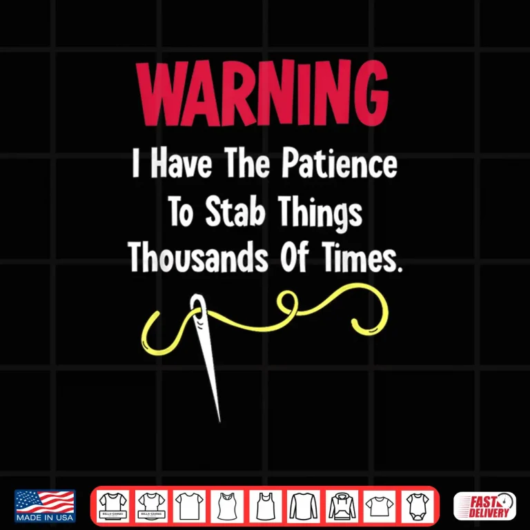 Design Needlepoint Professional Cross Stitch Sewing Quilting Humor Funny Shirt