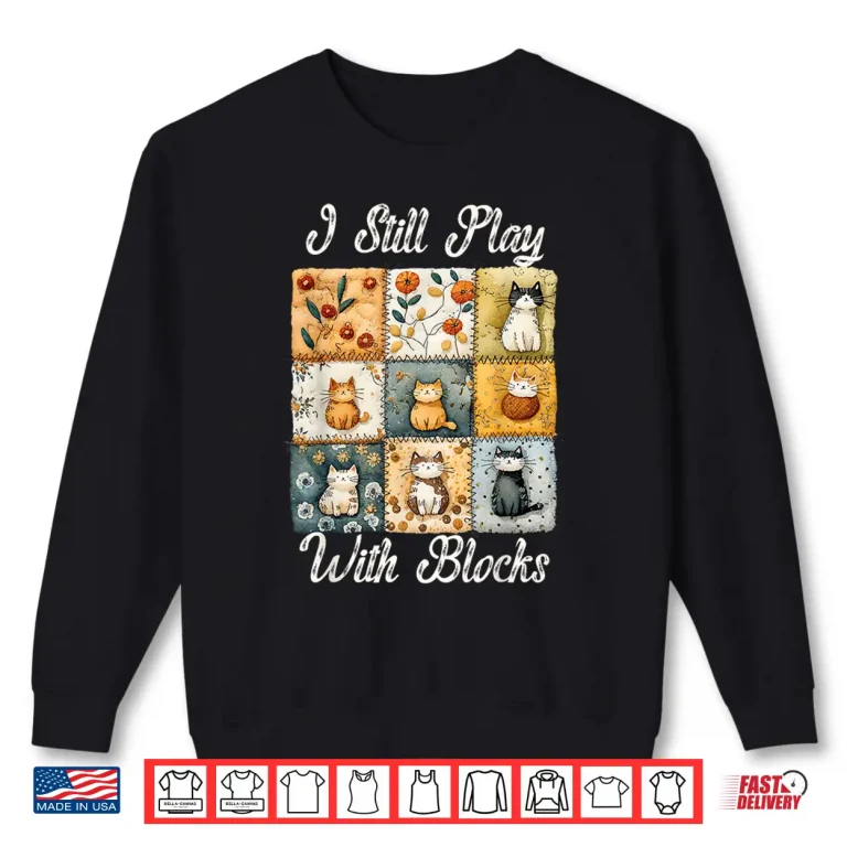 Sweatshirt Professional Art Sewing Quilting Cat Quilting Lover Modern Humor Shirt