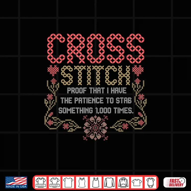 Design Professional Athletic Cross Stitch Sewing Quilting Stitching Humor Shirt