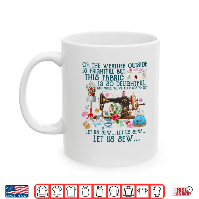 Mug Professional Minimalist Let Us Sew Sewing Quilting Modern Graphic Shirt