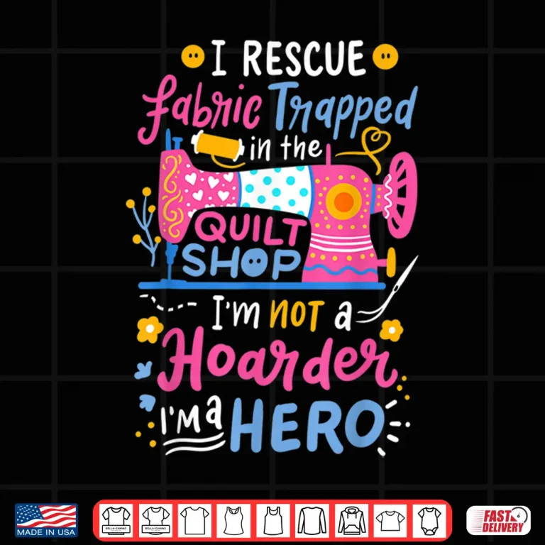 Design Professional Service Quilting Sewing Quilt Shop Modern Graphic Shirt