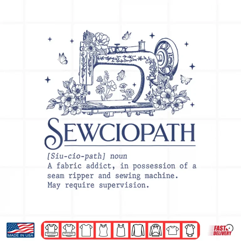 Design Funny Sewciopath Definition Sewing Seamstress Professional Humor Shirt