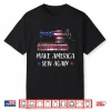 Make America Sew Again Usa Flag Quilter Sewing Machine Lover Shirt