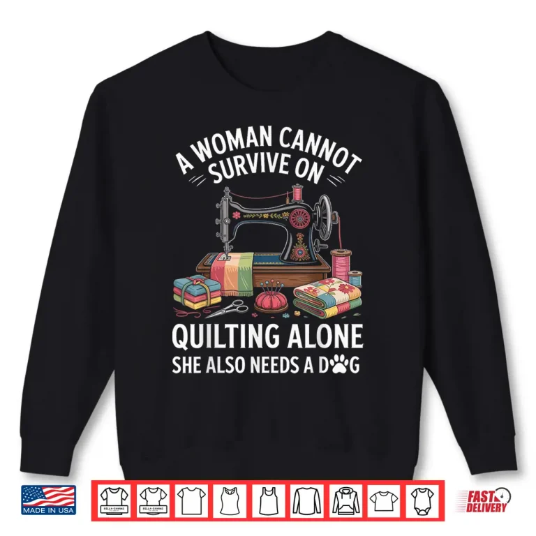 Sweatshirt Professional Athletic Quilting And Dogs Quilter Quilt Humor Shirt