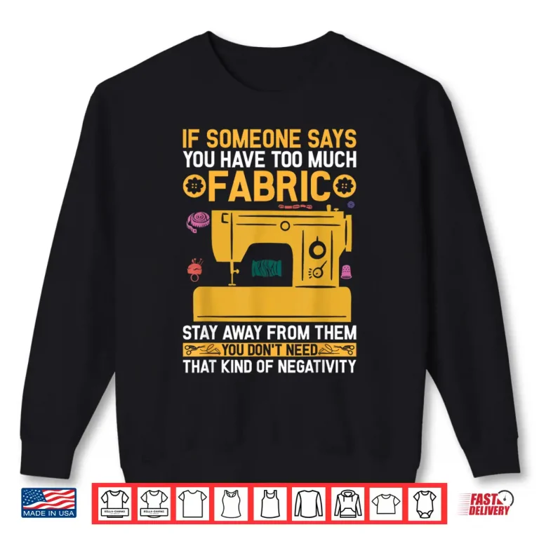 Sweatshirt Professional Novelty Sewing and Quilting Lover Sewer Quilters Shirt