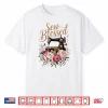 Sew Blessed Vintage Sewing Machine Floral Quilting Graphic Shirt