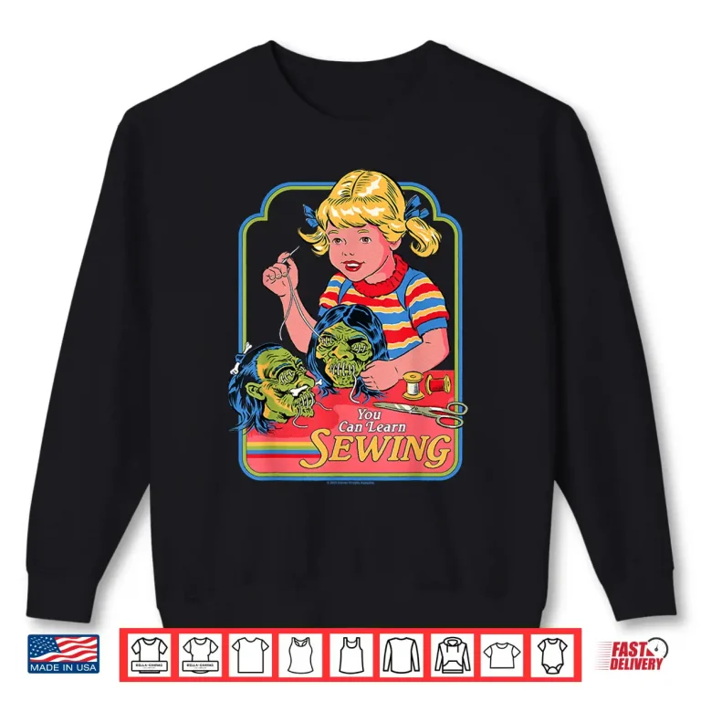Sweatshirt Professional Adult Humor Learn Sewing Sarcastic Retro Vintage Shirt