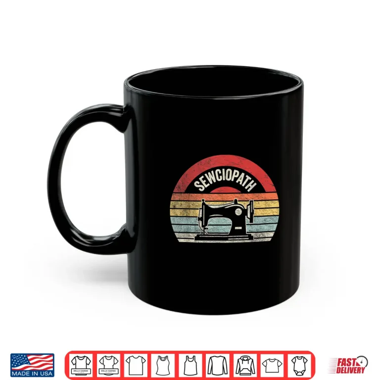 Mug Professional Aesthetic Sewing Lover Sewciopath Retro Vintage Shirt