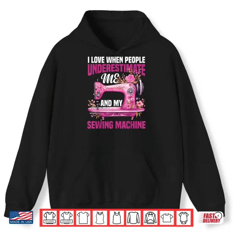 Hoodie Professional Essentials Quilter Pattern Seamstress Sewing Graphic Shirt