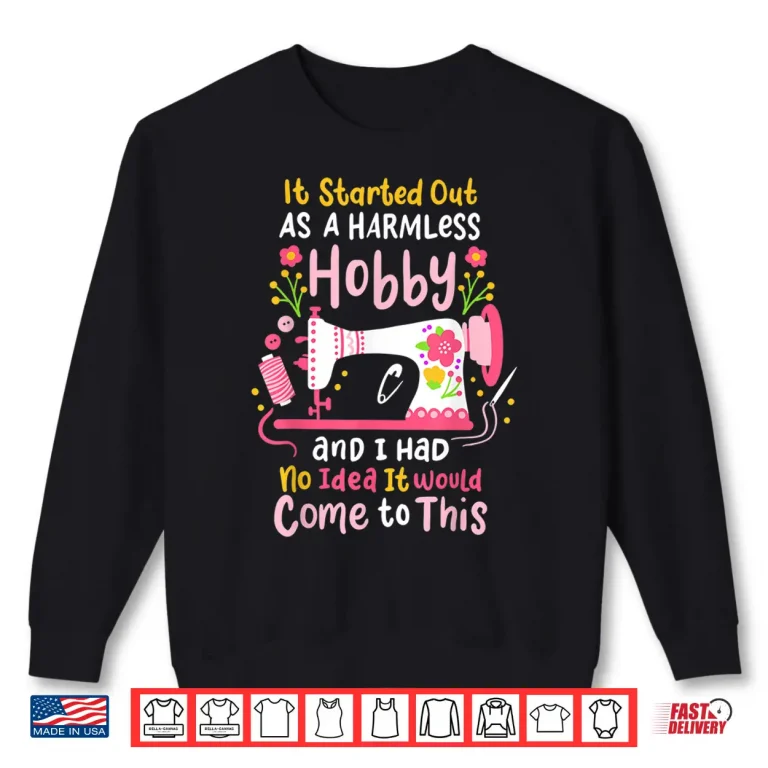 Sweatshirt Professional Minimalist Sewing Quilting Quilt Modern Graphic Apparel Shirt