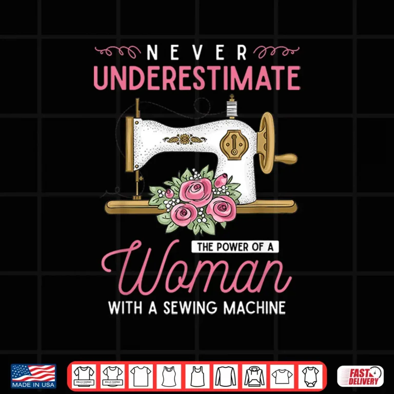 Design Professional Identity Sewing Machine Seamstress Modern Humor Funny Shirt
