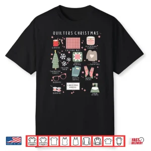 Xmas Pajama Holiday Christmas Quilter Quilting Sewing Quilt Retreat Shirt