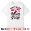 Professional Queen Design Sewing Machine Flowery Flamingo Graphic Shirt