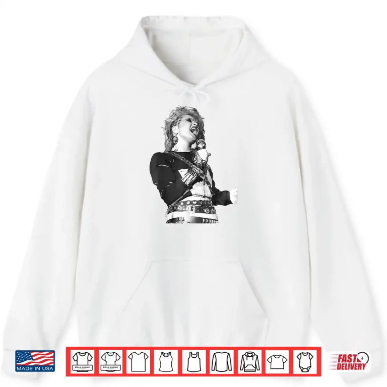 Hoodie Allan Ballard Singer Cyndi Lauper Live Professional Music Shirt