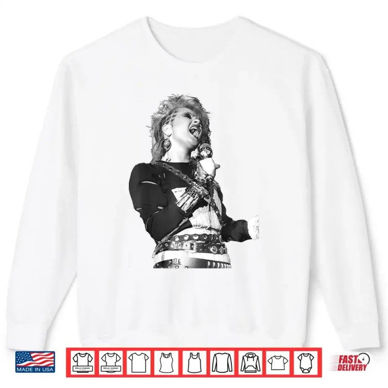 Sweatshirt Allan Ballard Singer Cyndi Lauper Live Professional Music Shirt