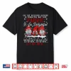 Three Gnomes Let Us Sew Sewing Quilting Christmas Graphic Shirt