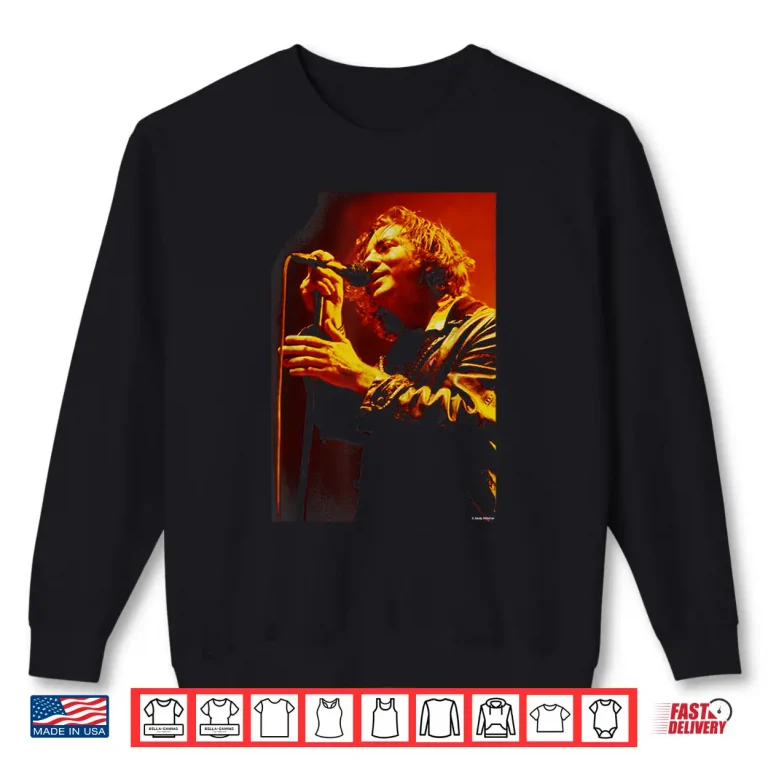 Sweatshirt Andy Willsher Eddie Vedder Pearl Jam Singer Portrait Music Shirt