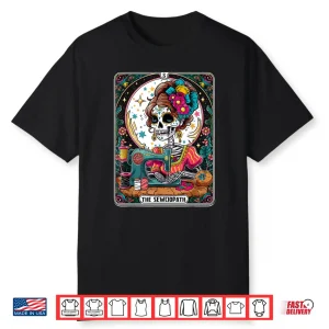 Tarot Card Skeleton The Sew Ciopath Professional Humor Funny Shirt