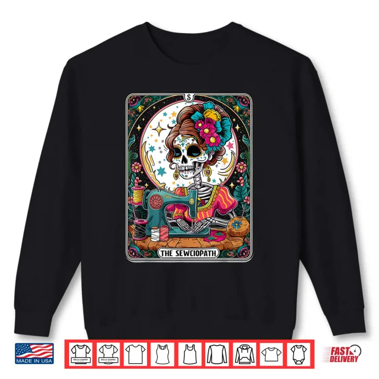 Sweatshirt Tarot Card Skeleton The Sew ciopath Professional Humor Funny Shirt