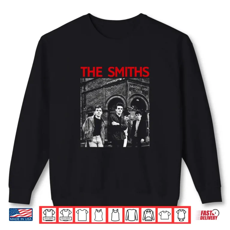 Sweatshirt Band Shot The Smiths Salford Lads Club Manchester Music Graphic Shirt