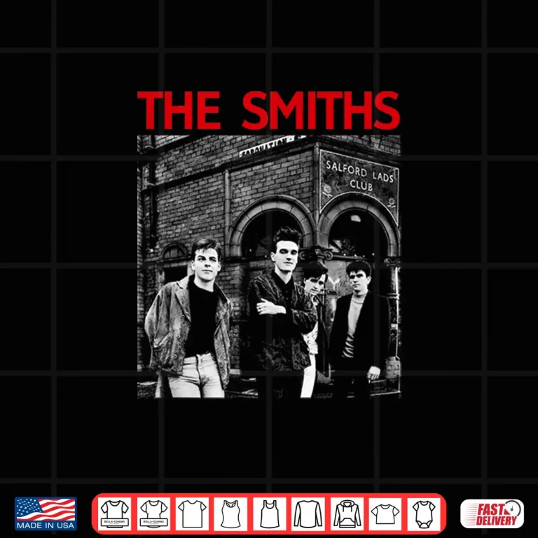 Design Band Shot The Smiths Salford Lads Club Manchester Music Graphic Shirt