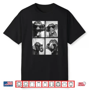 Cool Mammals Cute Elephants With Sunglasses Funny Animals Shirt