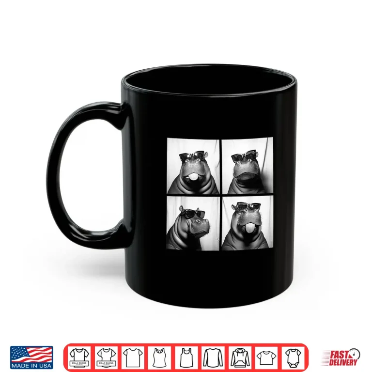 Mug Cool Hippos Humor Funny Hippopotamus With Sunglasses Meme Shirt