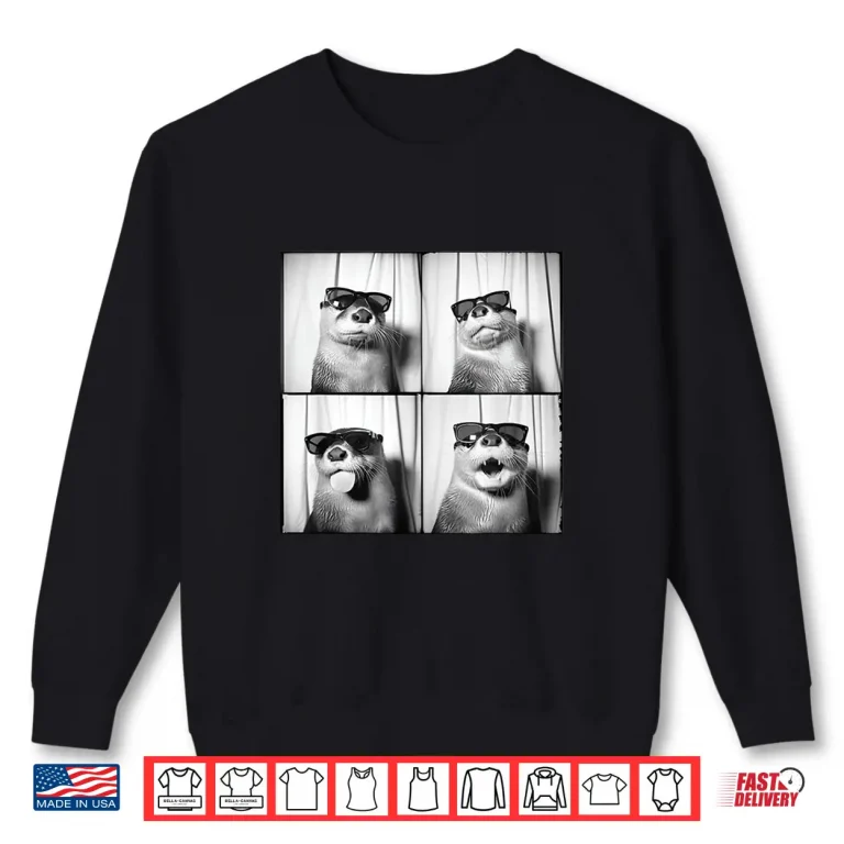 Sweatshirt Love Otters Funny Otter In Sunglasses Sea Otter Lover Shirt