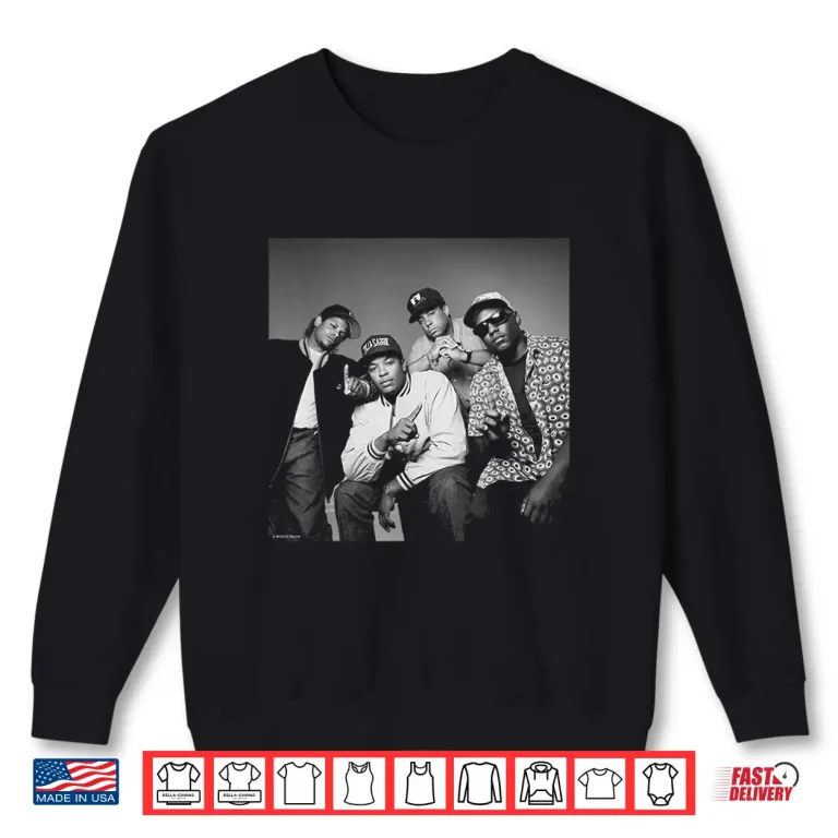 Sweatshirt Michael Grecco Easy E Dr Dre DJ Yella MC Ren NWA Music Shirt