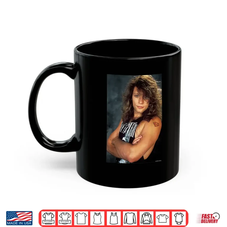 Mug Michael Grecco Jon Bon Jovi Nineteen Ninety Portrait Music Shirt