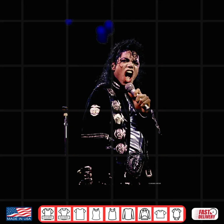 Design Michael Grecco Michael Jackson Live California Bad Tour Music Shirt