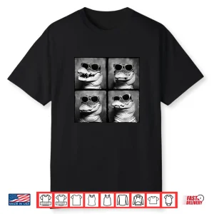 Quirky Alligator Funny Crocodile In Sunglasses Funny Gator Shirt
