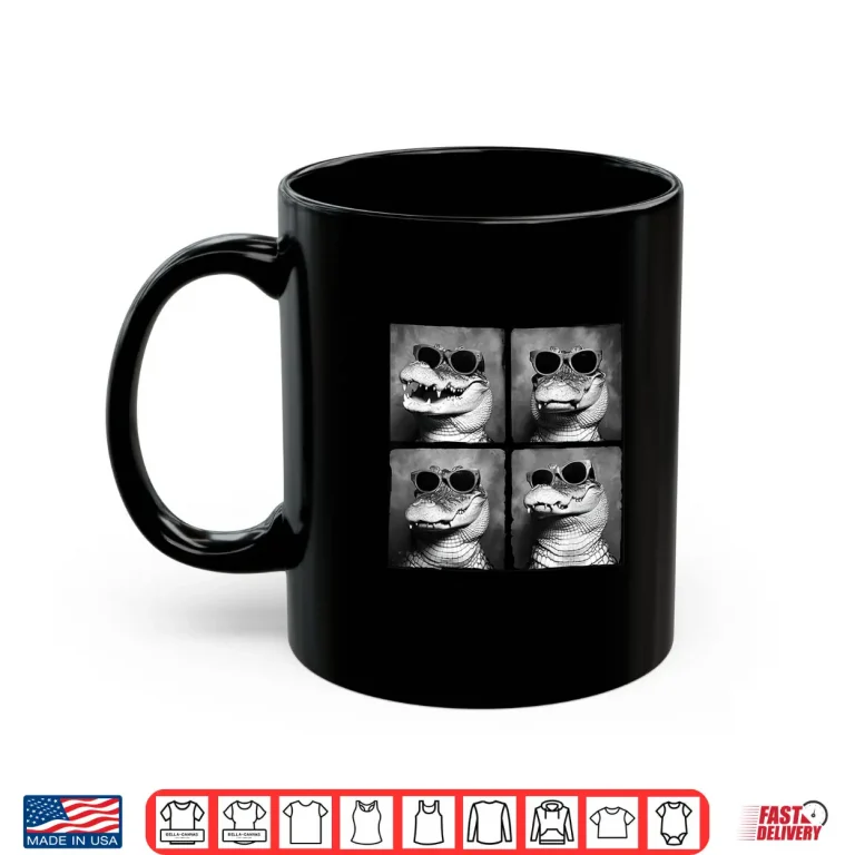 Mug Quirky Alligator Funny Crocodile In Sunglasses Funny Gator Shirt