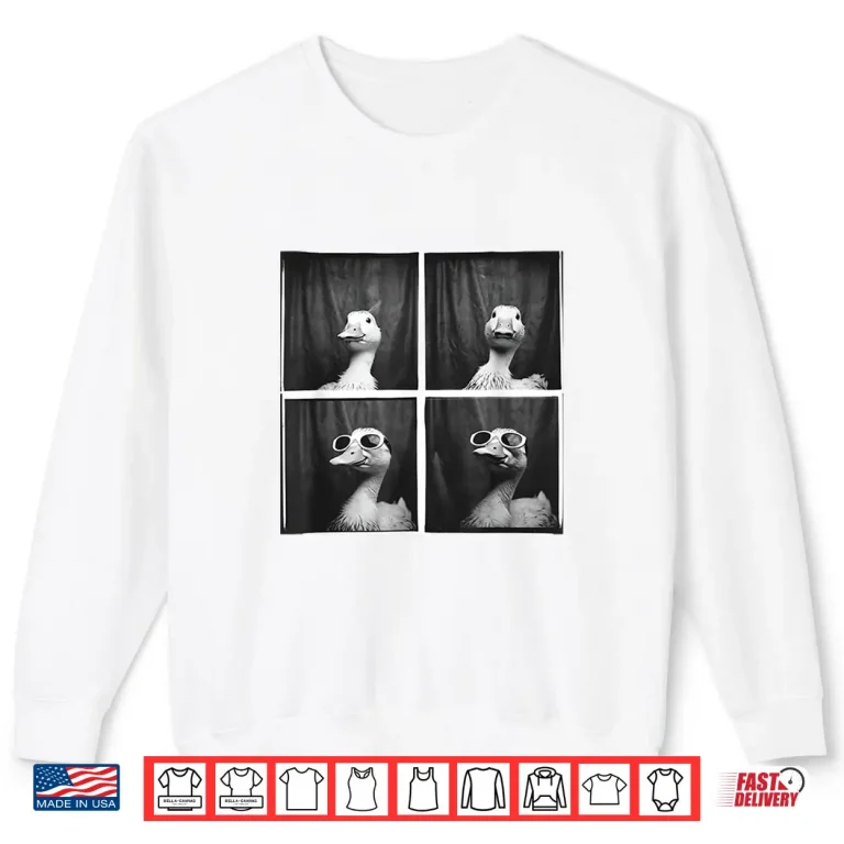 Sweatshirt Quirky Farm Duckling Duck In Sunglasses Funny Duck Lover Shirt