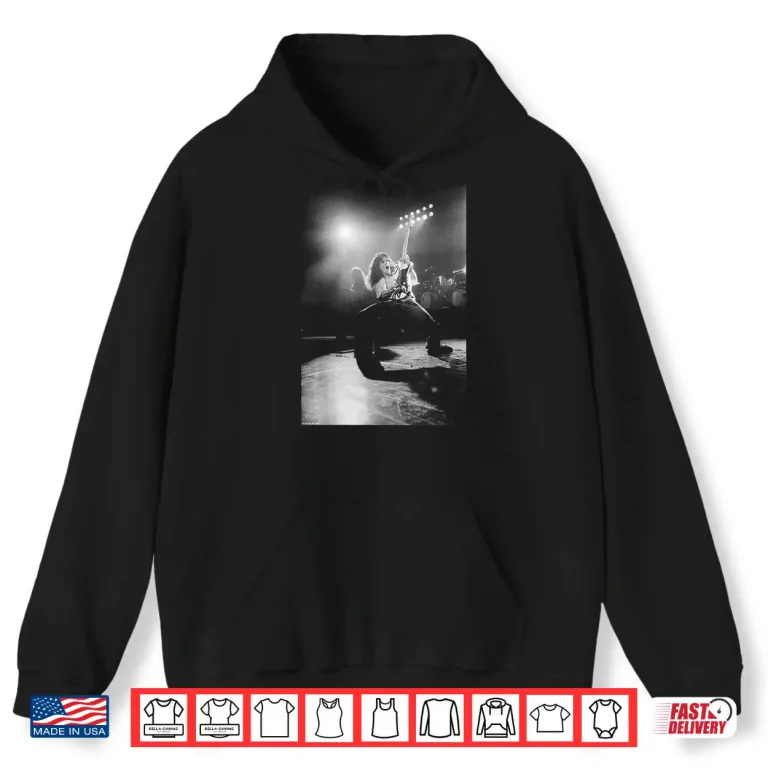 Hoodie Simon Fowler Eddie Van Halen On Stage Rainbow Theatre Music Shirt