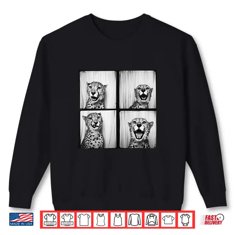 Sweatshirt Quirky Safari African Cheetah Zoo Photobooth Funny Animal Shirt