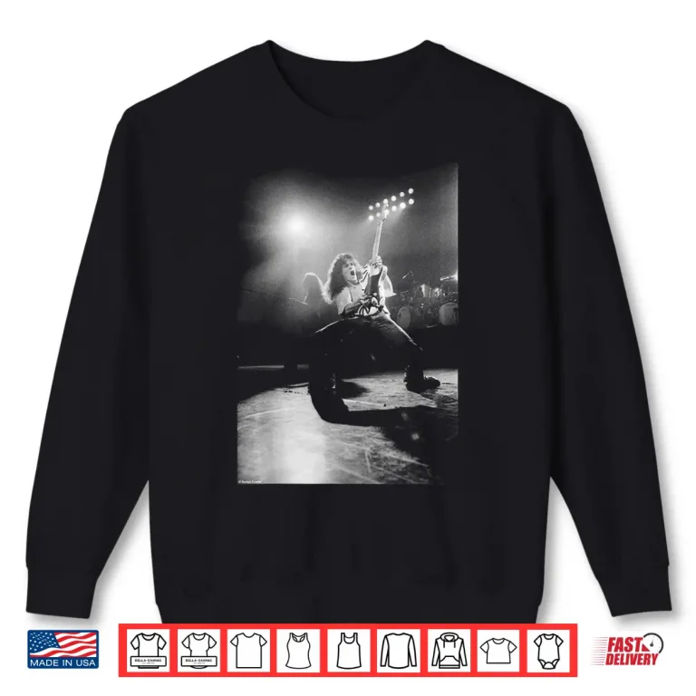 Sweatshirt Simon Fowler Eddie Van Halen On Stage Rainbow Theatre Music Shirt