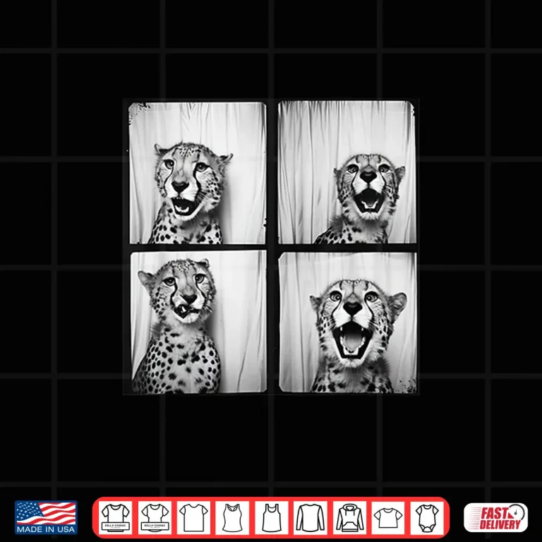 Design Quirky Safari African Cheetah Zoo Photobooth Funny Animal Shirt