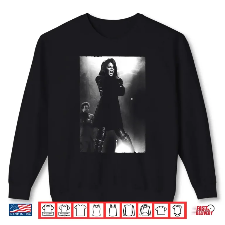 Sweatshirt Stephen Wright Janet Jackson Singing Live Music Portrait Shirt