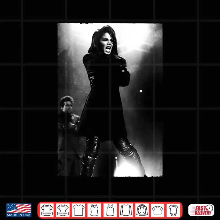 Design Stephen Wright Janet Jackson Singing Live Music Portrait Shirt