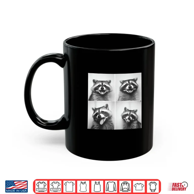 Mug Trash Raccoons Laughing Raccoon Face Unique Quirky Animal Shirt