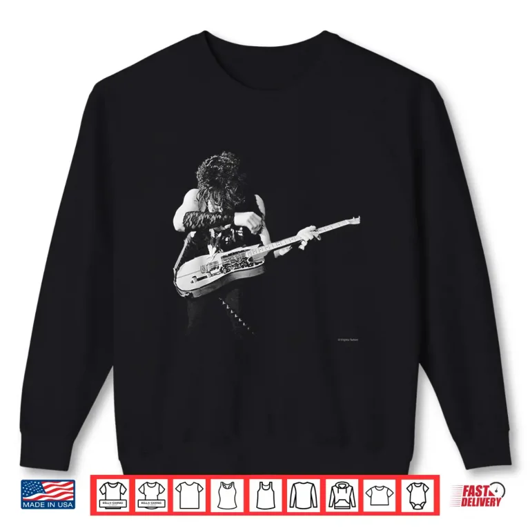 Sweatshirt Virginia Turbett Prince Playing Guitar Live Music Portrait Shirt