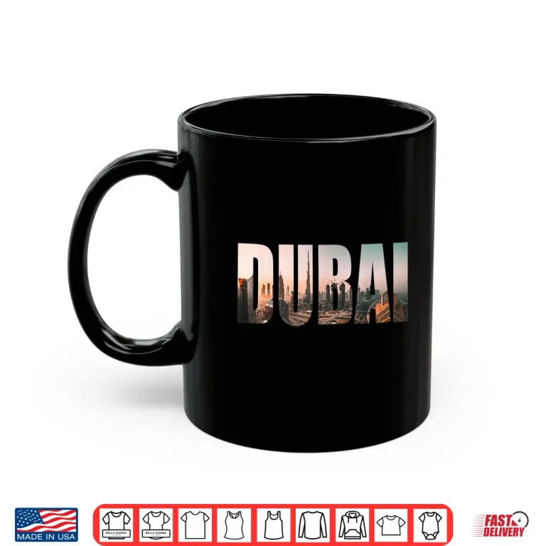 Mug Urban Photography Dubai UAE Skyline Cityscape Font Shirt