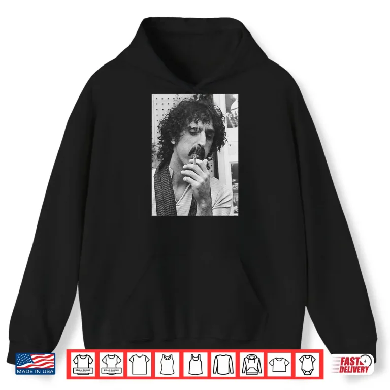 Hoodie Virginia Turbett Smoking Frank Zappa Professional Music Portrait Shirt