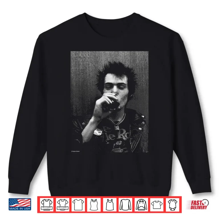 Sweatshirt Virginia Turbett Sid Vicious Sex Pistols Bass Player Music Shirt