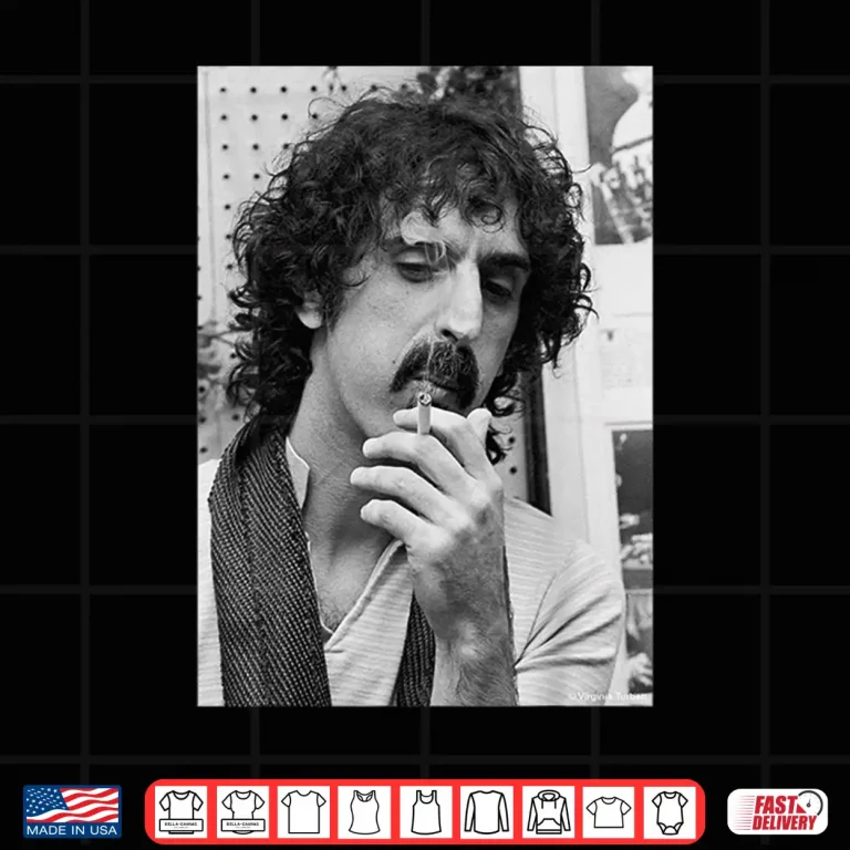 Design Virginia Turbett Smoking Frank Zappa Professional Music Portrait Shirt