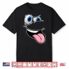 Hilarious Cartoon Face Funny Crazy Eyes And Tongue Out Humor Shirt