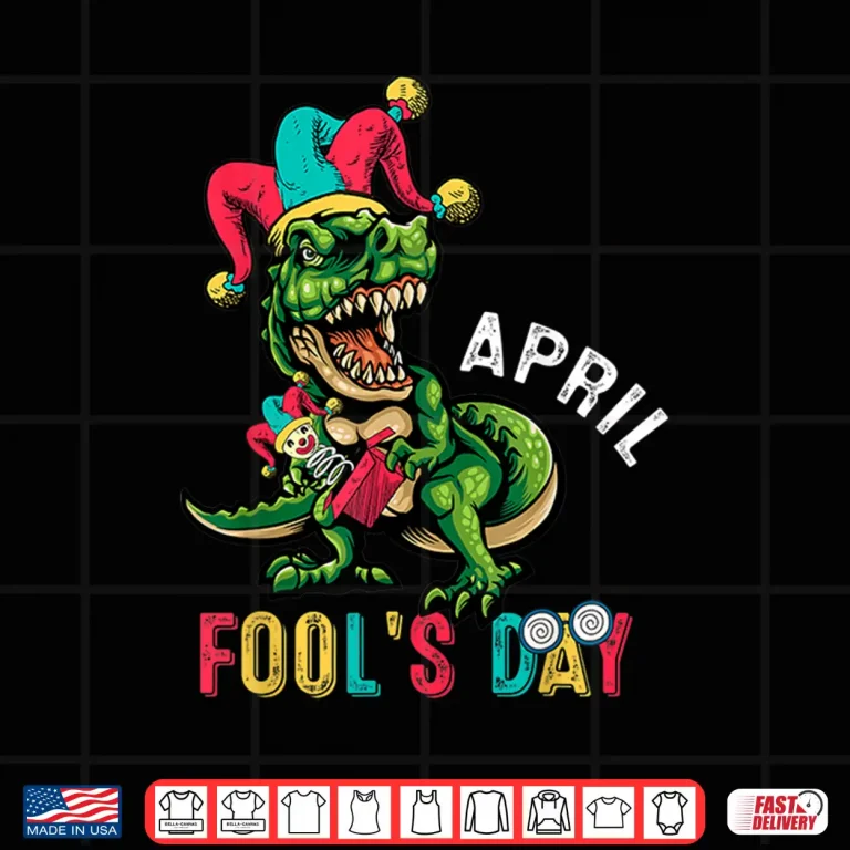 Design Dinosaur Pranks Quote Funny April Fools Day Modern Graphic Shirt